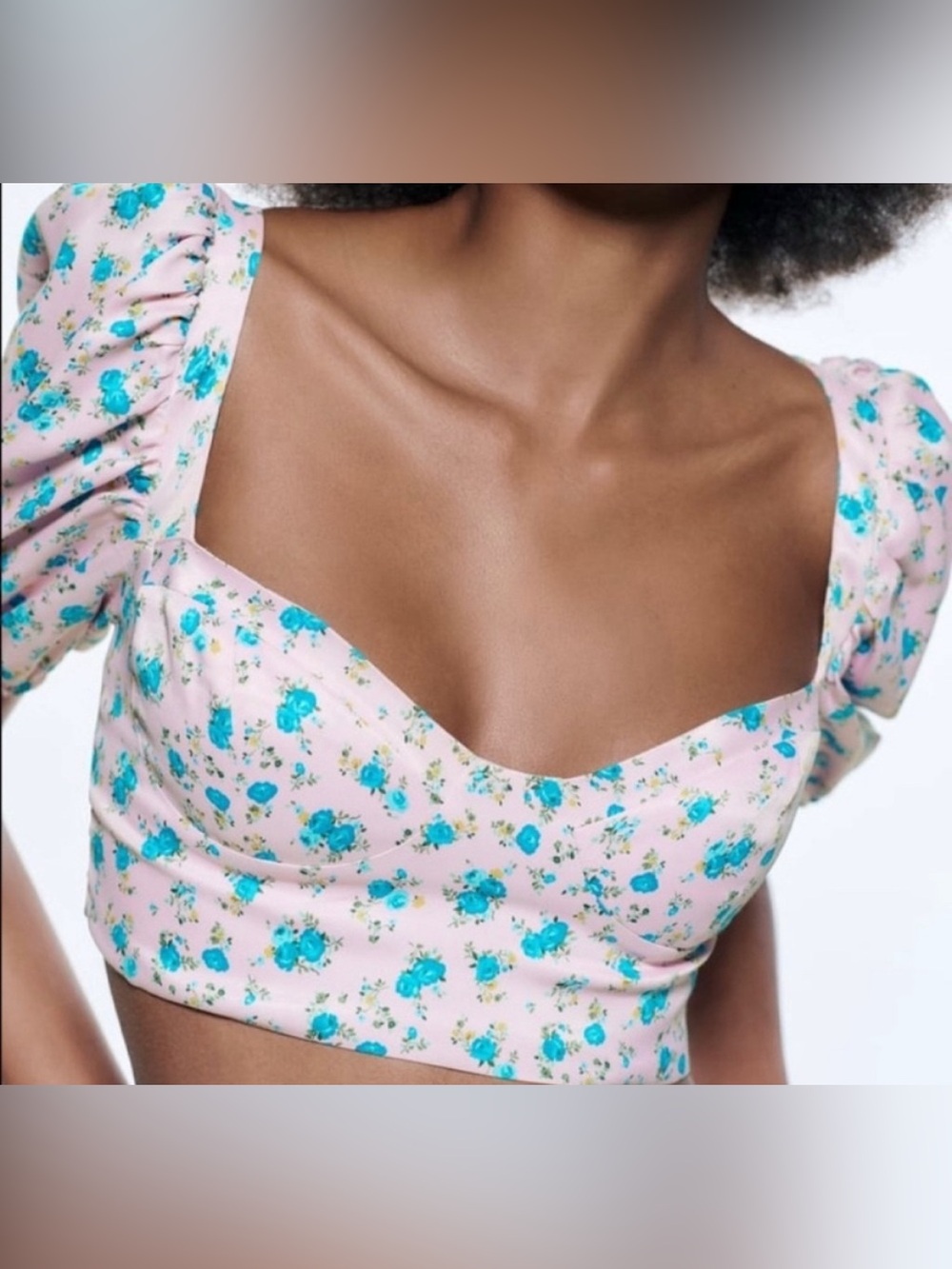 Zara FLORAL PRINT CORSET TOP  7385/037. New WOT. Women’s M